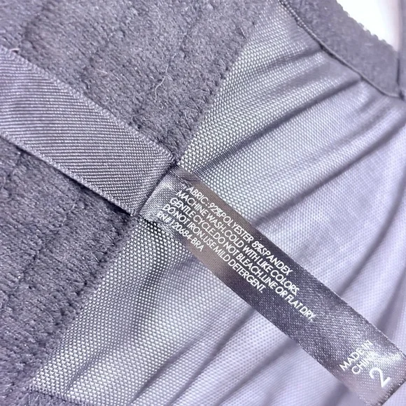 Torrid Underwire Lined Lace Mesh Bustier in Grey and Black Size 2 - Picture 3 of 9